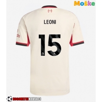 Moške Nogometnih dresov Liverpool Giovanni Leoni #15 Gostujoči 2025-26 Kratki rokavi